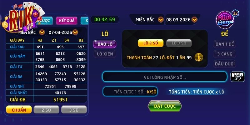 Chi tiết cách chơi lô đề 1 ăn 900 Rikvip dành cho hội viên mới