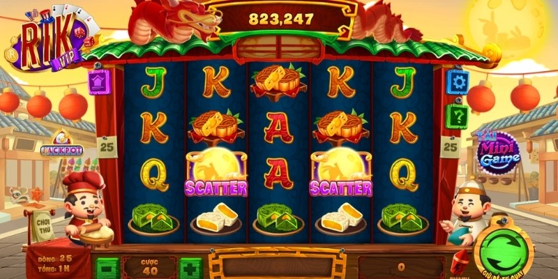 Khái quát về game slots phá cỗ đèn rồng Rikvip