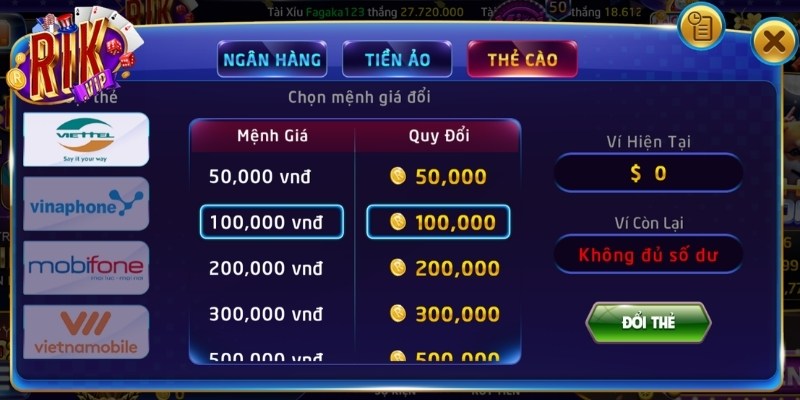 Giải đáp một số thắc mắc về quy trình rút tiền tại Rikvip