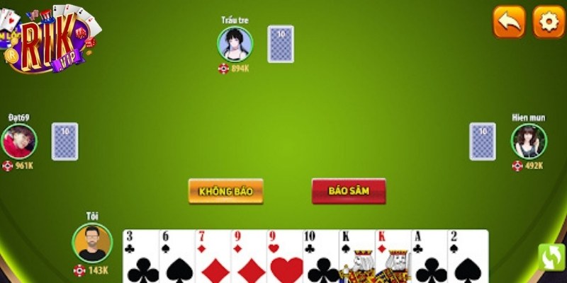 Giao diện hấp dẫn của game Sâm tại cổng game Rikvip 