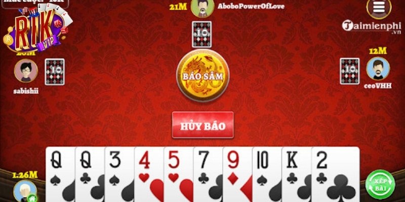 Lưu ý trong các bộ bài Sâm Lốc Rikvip